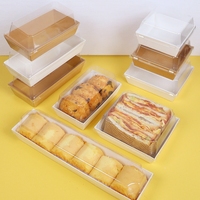Boîte à gâteaux Sandwich personnalisée avec fenêtre en plastique