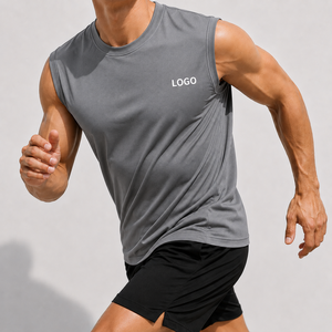 Camiseta Deportiva Personalizada sin Mangas para Hombre, de Secado Rápido, Absorbe la Humedad, para Correr, Gimnasio, Entrenamiento, Ropa Deportiva, Uniforme de Equipo - Product Image 3