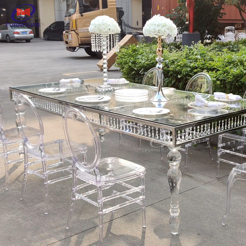 Rectangle Clear Acrylic Tables Stylish Dining Solutions