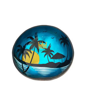 Tazón de Lacado de Coco Colorido, Reutilizable, Estilo Clásico, Ecológico, Duradero, Ligero, Técnica Artesanal, Personalizado, Económico - Product Image 4