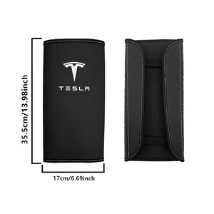 Cubierta de Cuero para Reposabrazos Delantero de <span class=keywords><strong>Tesla</strong></span> Model 3/Y 2017- Protector de Consola Interior - Product Image 4
