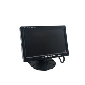 12V-24V 7 אינץ TFT LCD צבע HD צג לרכב CCTV הפוך אחורית גיבוי מצלמה