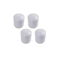 Embout de pied de meuble en vinyle blanc de 1 pouce de hauteur |   Protection contre les rayures au sol pour chaises et tabourets |   Protection des sols et des surfaces