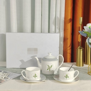 Luxury Suzuki Series Coffee <b>Set</b> Bone China Afternoon <b>Tea</b> Cup Saucer Kettle <b>Set</b> Cup and Saucer Coffee <b>Set</b> - Product Image 1