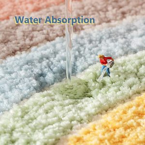 Tapis antidérapant absorbant en microfibre, 1 pièce, Design personnalisé, doux absorbant, pour baignoire, évier, douche - Product Image 2