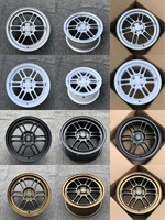 Rines Ligeros de Aleación de Aluminio Forjado por Flujo de 15, 16 y 17 Pulgadas, 4x100, 4x114.3 para Civic, Golf, Corolla, Nissan, Mazda