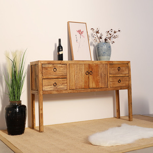 Vitrina china de madera de olmo <span class=keywords><strong>antiguo</strong></span> para sala de estar <span class=keywords><strong>Armario</strong></span> de zapatos <span class=keywords><strong>Armario</strong></span> de almacenamiento de llaves - Product Image 2