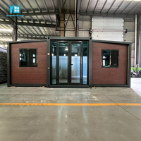 Maison conteneur préfabriquée extensible et mobile de 20 ou 30 pieds, avec salle de bain et cuisine, cabane touristique isolée
