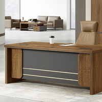 Bureau de bureau administratif en forme de L facile à installer Mobilier de bureau le plus vendu Bureau d'ordinateur du chef de la direction