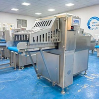 Nouvelle machine à trancher la viande fraîche automatique fabriquée en Chine, haute vitesse, acier inoxydable SUS304, lame amovible, épaisseur réglable