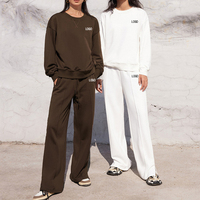 L800874 Ensemble de jogging personnalisé pour femmes, tenues deux pièces, vêtements pour femmes, ensemble de jogging de sport, survêtement brut, vêtements d'entraînement pour le fitness