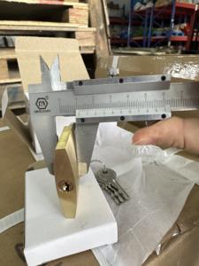 Candado de latón de tipo delgado de 50 mm seguro de alta calidad de venta directa de fábrica más barato - Product Image 3