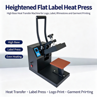 Nouvelle presse à chaud numérique compacte pour étiquettes de vêtements avec support métallique surélevé 220V pour sous-vêtements et autocollants de logo pour manches