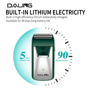 Rasoirs électriques portables DL-9232 DALING, rasoir rechargeable USB haute vitesse pour hommes - Product Image 5