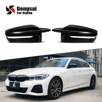 Cubiertas de Espejos Laterales Estilo M4 para BMW G20 G22 G30 G42 G32 G11 Serie 2 3 4 5 7, ABS Inyectado Negro Brillante, LHD