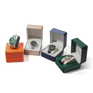 Wholesale Custom Logo Square Jewelry & <b>Watch</b> <b>Boxes</b> Flip PU <b>Leather</b> with Suede Lining Water Resistant Storage Gift <b>Boxes</b> - Product Image 3