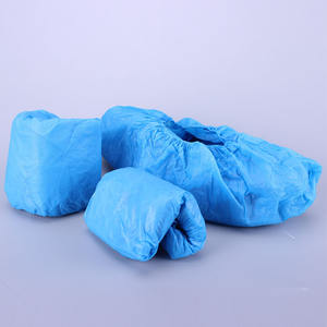 Couvre-chaussures jetables en plastique bleu anti-poussière couvre-pieds couvre-chaussures de protection antidérapants couvre-chaussures imperméables cpe - Product Image 5