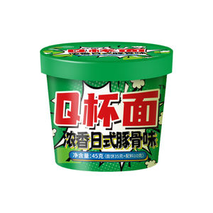 2024 all'ingrosso nuovo prodotto giapponese Tonkotsu aromatizzato Q Cup Noodles piatti preparati per la settimana della famiglia - Product Image 3