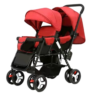 Cochecito doble barato multifuncional Dos Cochecitos de bebé de seguridad ajustables gemelos - Product Image 2