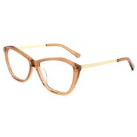 Monture optique en acétate de polygone modèle 33191 Lunettes en acétate de fleurs Monture avec logo personnalisé Lunettes en stock