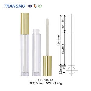 Tubos de Brillo Labial de Plástico Reciclado al por Mayor, Tubos de Brillo Labial Vacíos Transparentes, Etiqueta Personalizada, Tubo de Brillo Labial de 5 ml con Aplicador - Product Image 2