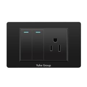 118 Black American Wall Lamp Switch <b>Socket</b> USB Type C American British European Union Power <b>Socket</b> <b>Socket</b> - Product Image 3