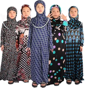 Guter Preis des neuen Produkts Baumwoll gril Abaya Gril Muslimisches Gebet Abaya Baumwoll material Gril Muslimisches Gebet Abaya