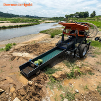Mini-usine de lavage d'or à platine vibrante automatique à économie d'énergie avec automatisation PLC pour l'orpaillage en rivière