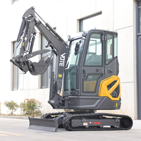 Envío Gratis Mini Excavadora de 3 Toneladas, 2 Toneladas, Motor Ce Euro5 Epa, Pequeña Excavadora de 3.5 Toneladas, Micro Excavadoras con Cucharón