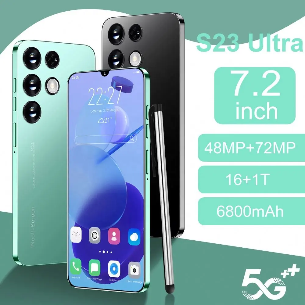 Sürüm S23 Ultra yazılım cep telefonu çift Sim kartları ile elektronik kilidi telefon