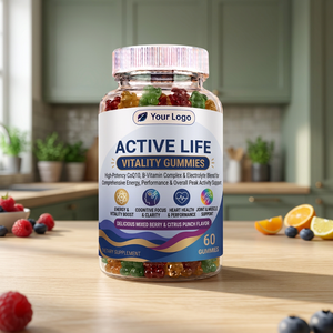 Active Life Gummies Vegan Mixed Fruit Soft <b>Chewy</b> Gummies Custom Label Custom Packaging Wholesale Fruity Gummies With Soft Gummy - Product Image 3