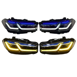 ชุดไฟหน้าแบบสองสี รุ่น Golden Eye Blue Eyebrow สำหรับรถยนต์ BMW ซีรีส์ 5 รุ่น G30 G38 ปี 2018-2023 พร้อมอุณหภูมิสี 6000K - Product Image 4