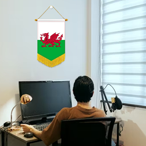 Wholesale Mini Pennant Car <b>Flags</b> 20x30cm Wales Wall Decor Small Ornaments Hanging Digital Printing Satin Material - Product Image 3