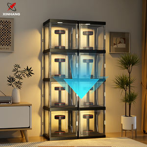 ตู้โชว์พลาสติกใสคุณภาพสูง Xinhang แบบประกอบได้ ตู้เก็บของกันฝุ่น กล่องโชว์ฟิกเกอร์ขนาดใหญ่ - Product Image 5