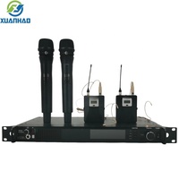 Microphone sans fil UHF professionnel double canal haut de gamme pour église ANX4 BETA58A S58 KSM8/9