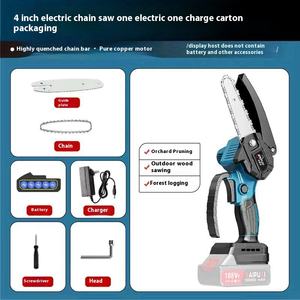 Transfrontalier Rechargeable Portable 4 pouces 6 pouces industriel unique main élagage Lithium électrique tronçonneuse bricolage qualité coupe d'<span class=keywords><strong>arbre</strong></span> - Product Image 4