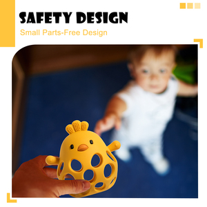 Mordedor de Silicona Personalizado de Fábrica Muslinlife, Libre de BPA, Diseño Hueco Suave, para Bebés de 0 a 24 Meses y de 2 a 4 Años, Forma Redonda - Product Image 6