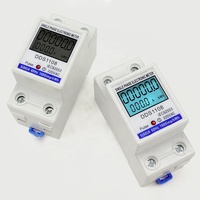 Compteur d'énergie monophasé DDS1PT2 sur rail DIN 220V 230V, compteur d'électricité numérique kWh avec écran LCD, 5(60)A Classe 1.0