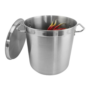 Olla para Sopa de Acero Inoxidable con Tapa, Apta para Lavavajillas, para Cocina de Gas e Inducción, Diseño Minimalista - Product Image 4