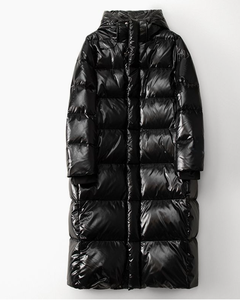 Manteau chaud surdimensionné à manches longues respirant pour femmes, grande taille, veste en duvet noire pour la saison hivernale - Product Image 3