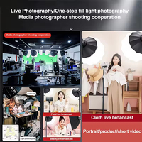 Luce LED Bicolore 300W YM500 con Attacco Bowens in Metallo, Illuminazione Continua da Studio con Telecomando per Streaming Live su YouTube