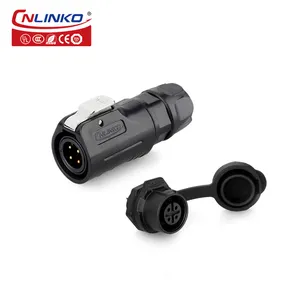 CNLINKO Original factory wholesale price 4 pin waterproof panel connector male plug and female panel socket