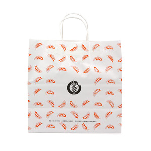 Personalized Logo Printed Gift Shopping Custom Design White Paper Bags Product - Product Image 6