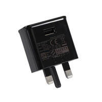 Adaptor Daya Perjalanan Berkualitas Tinggi UK 3pin dengan Kabel Data USB 2.0 Tipe C untuk Samsung S8 S9 Pengisian Cepat