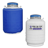Réservoir de stockage sécurisé 30L YDS-30-125 en alliage d'aluminium pour échantillons de vaccins à l'azote liquide