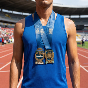 Medaglie Sportive Personalizzate 3D per Premiazioni di Lotta, Tiro con l'Arco, Corsa 5k, Maratona, Boxe, Taekwondo, Calcio con Nastro - Product Image 2