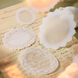 20 adesivi Per confezione serie di pizzo sotto le <span class=keywords><strong>nuvole</strong></span> Base adesiva a inchiostro bianco Per Collage fai da te - Product Image 1