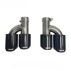 Veidt pour <span class=keywords><strong>Audi</strong></span> <span class=keywords><strong>A4</strong></span> S4 Bec d'échappement arrière B9 Modifié Style <span class=keywords><strong>Cabriolet</strong></span> avec lumières Noir brillant Bec d'échappement arrière à quatre sorties - Product Image 4