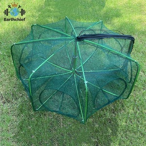 Filet de pêche pliable pour attrapeur de crevettes, piège à crabes, crevettes, écrevisses, anguilles et autres poissons - Product Image 3