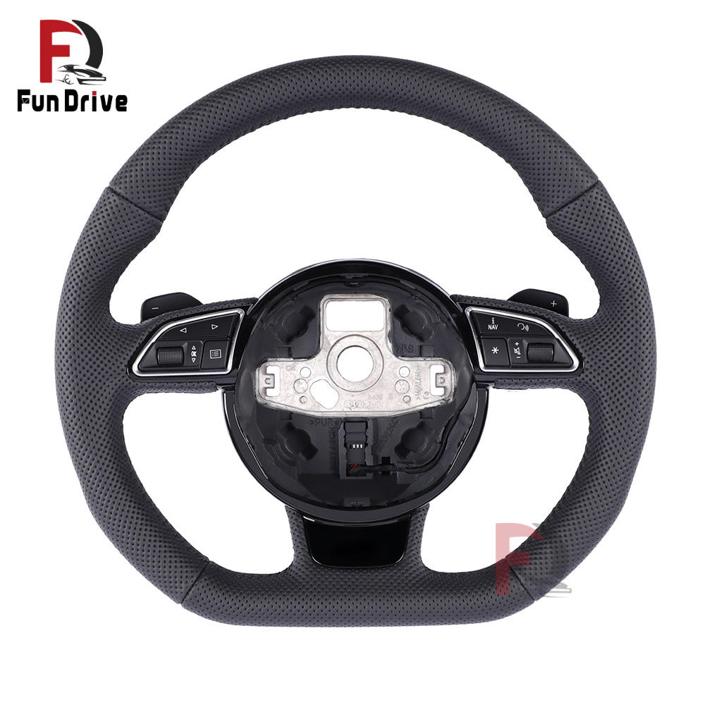 Fully perforated leather with shift paddle 1